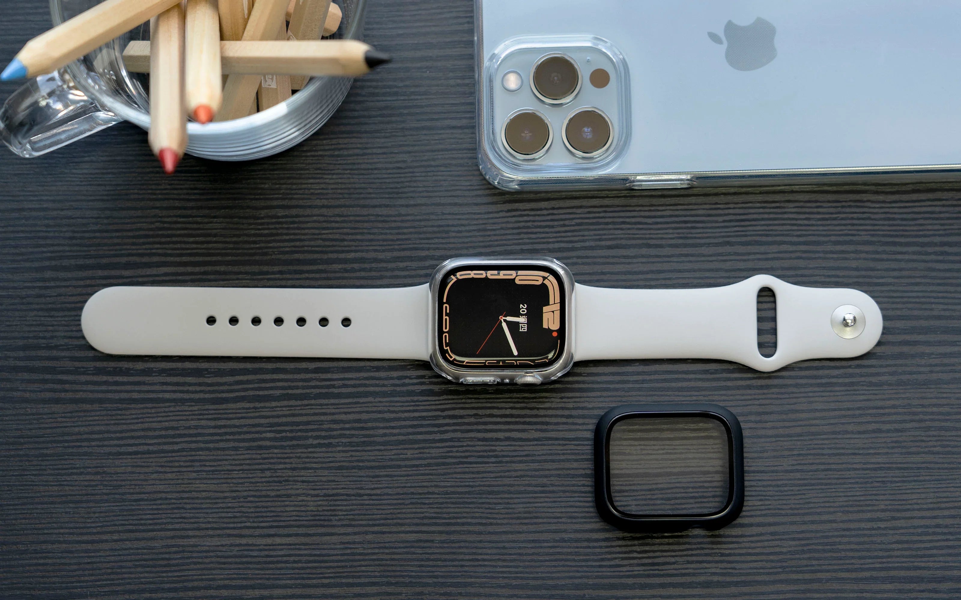 Torrii Torero Bumper Case With Screen Protector For Apple Watch 44 - 45mm Black - Tashqila Torrii Torero Bumper Case With Screen Protector For Apple Watch 44 - 45mm Black - Tashqila